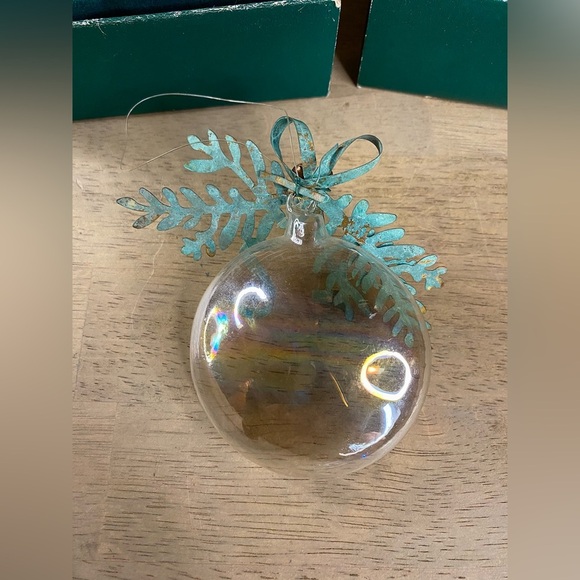 Department 56 Glass &‎ Tin Ornament Iridescent  Vintage - Picture 9 of 10